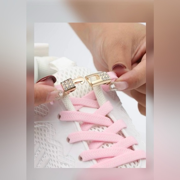 Pink Shoe Laces - Picture 2 of 3